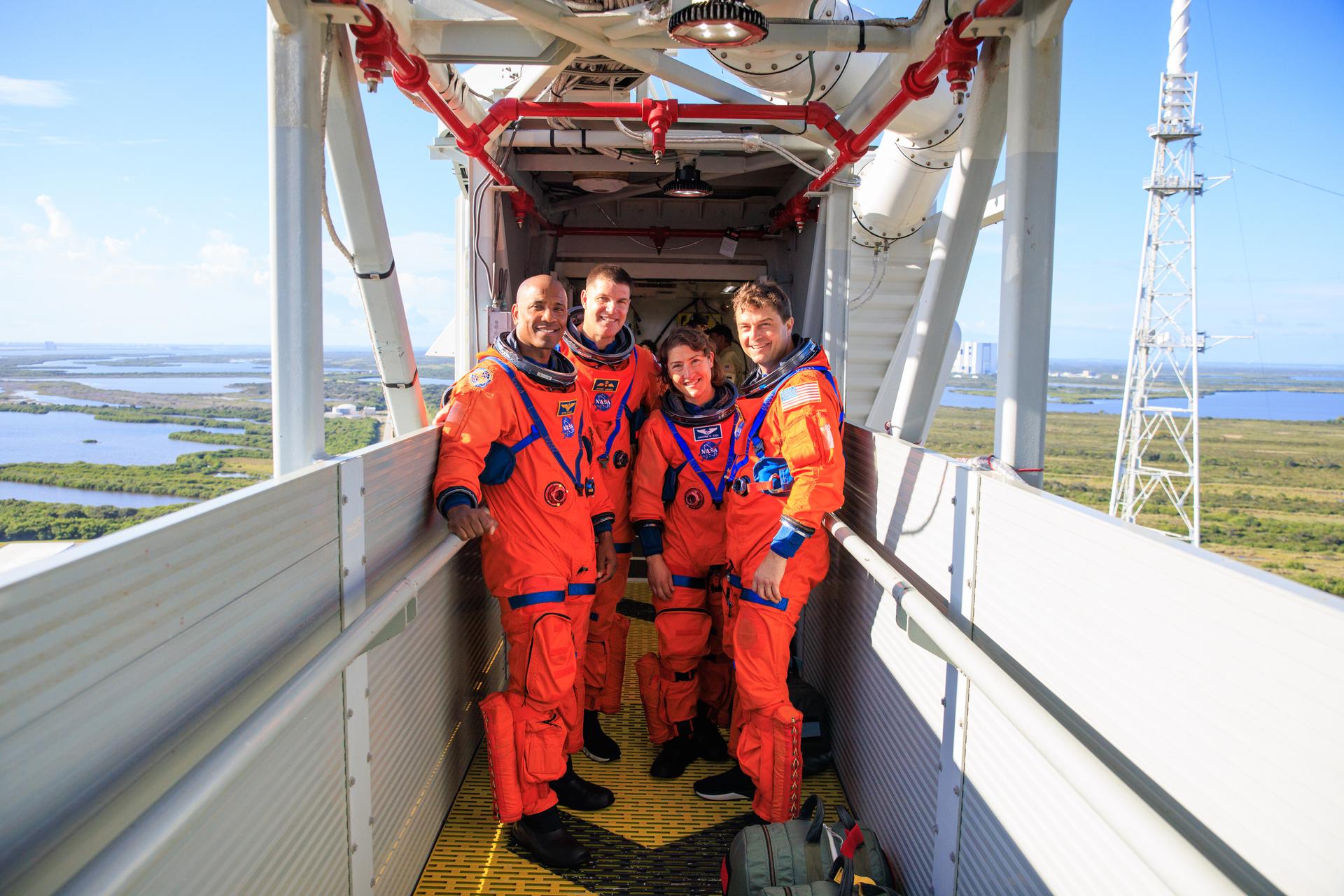 Artemis II crew at Kennedy Space Center